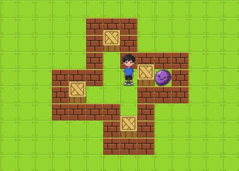 Sokoban puzzle solution